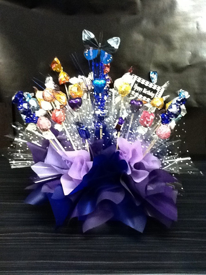 Blue Bouquet Chocolates