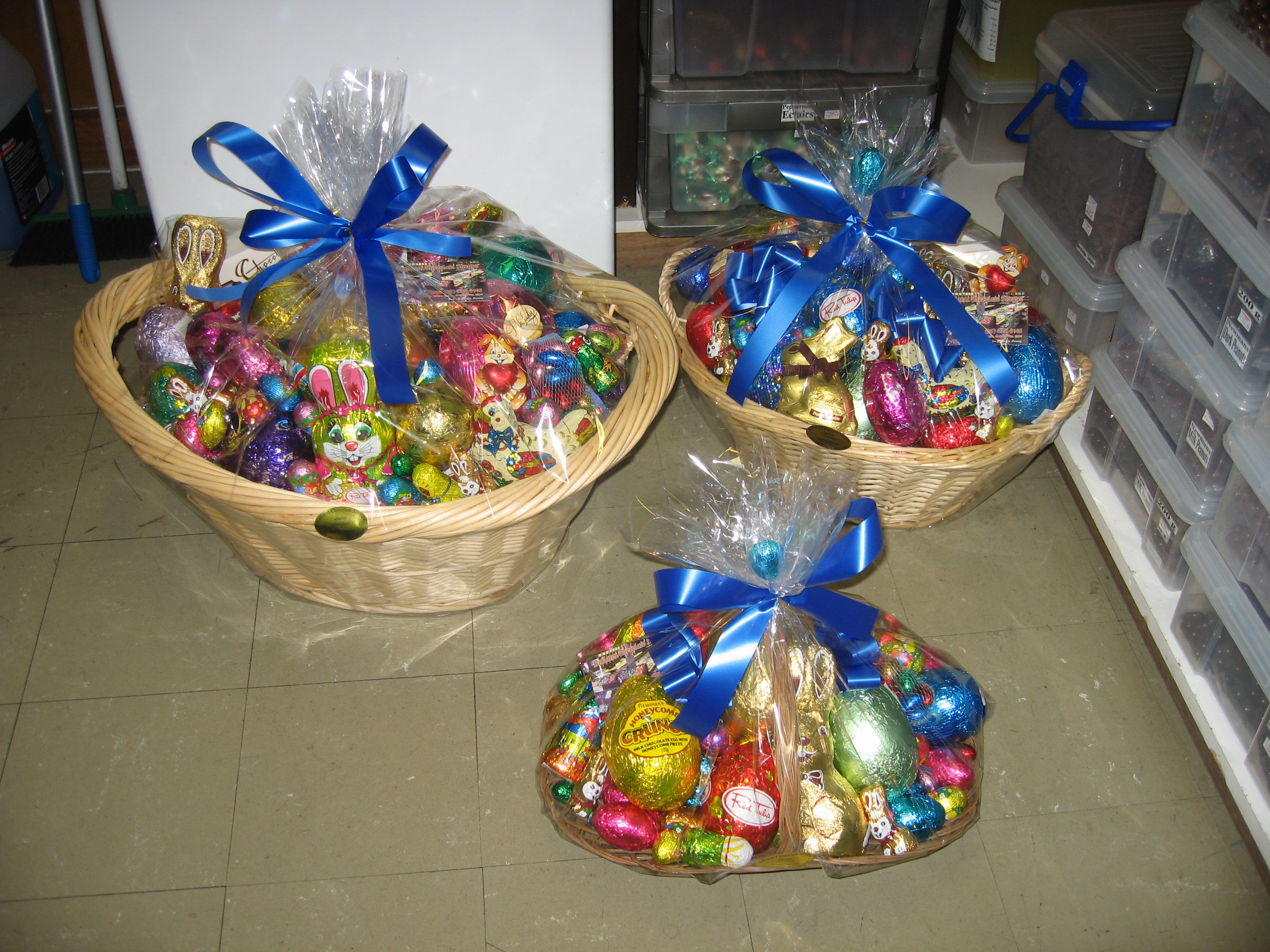 Easter Egg Chocolate Baskets